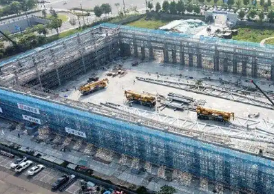 海州灣文旅綜合體主體結(jié)構(gòu)完工 防墜器安全保障項(xiàng)目推進(jìn)